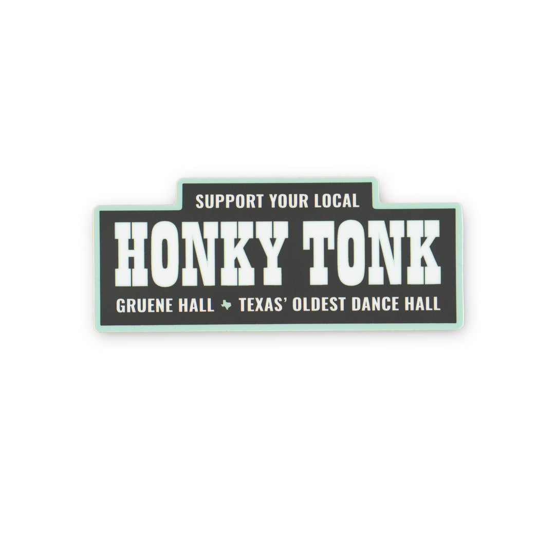 Gruene Hall Honky Tonk Sticker