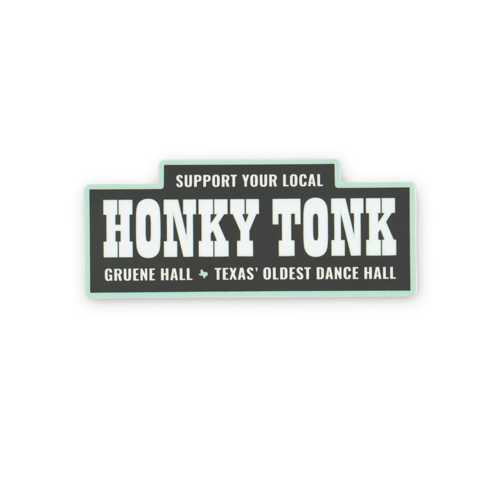Gruene Hall Honky Tonk Sticker
