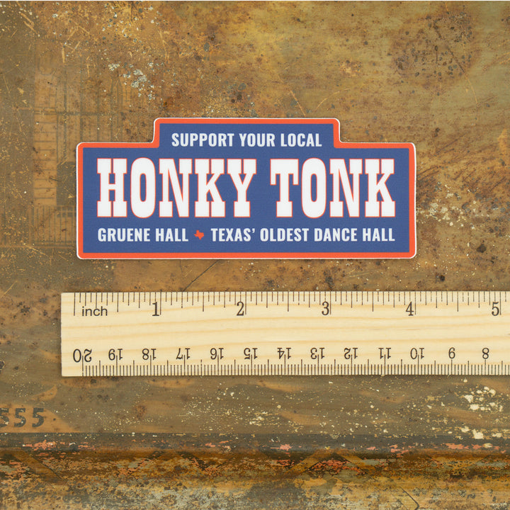 Gruene Hall Honky Tonk Sticker