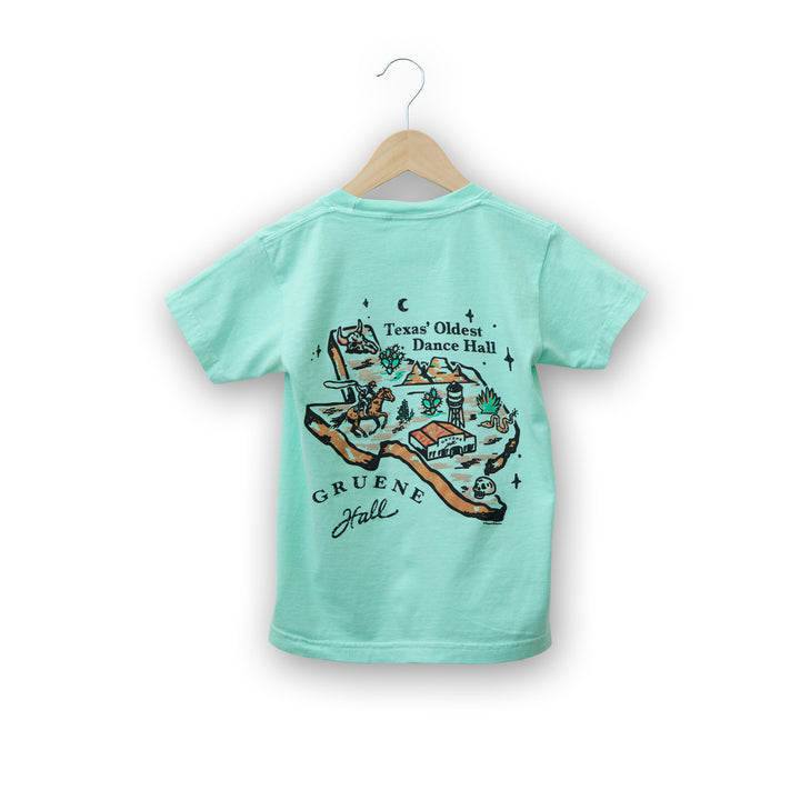 Youth Gruene Hall Landscape Collage T-Shirt