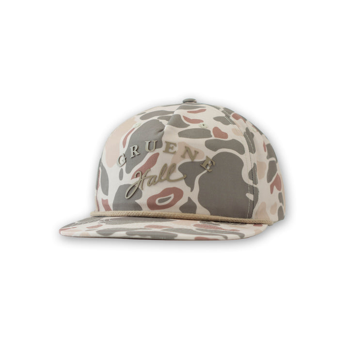 Gruene Hall Silicone Logo Harvest Duck Camo Cap #256P