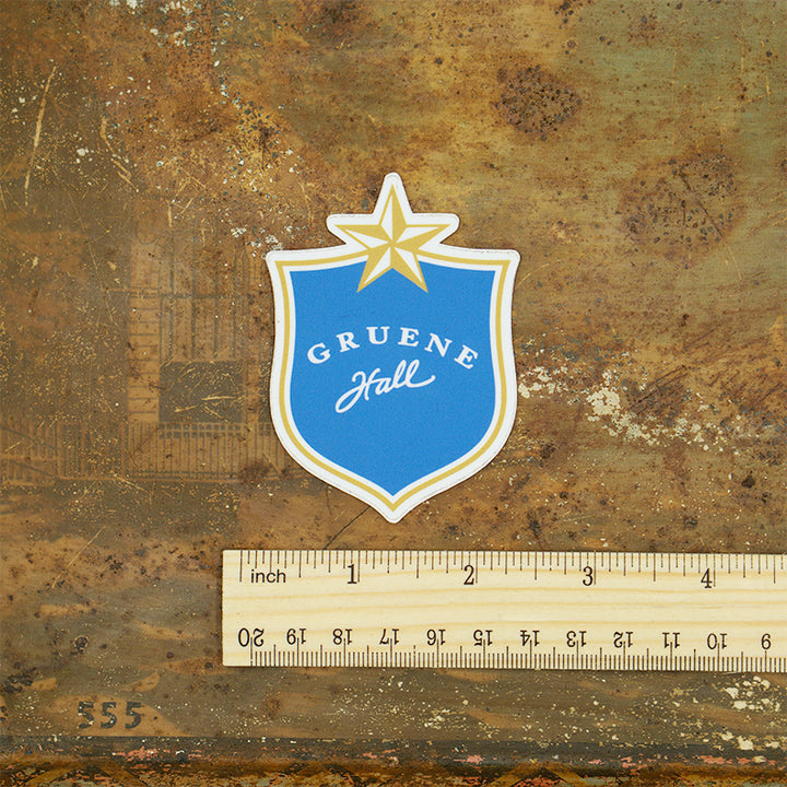 Gruene Hall Lone Star Shield Sticker