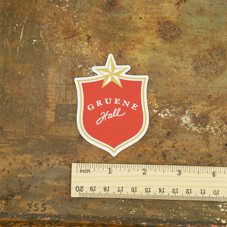 Gruene Hall Lone Star Shield Sticker