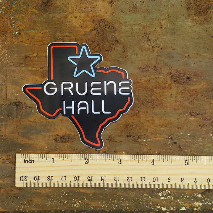 Gruene Hall Neon Sign Sticker
