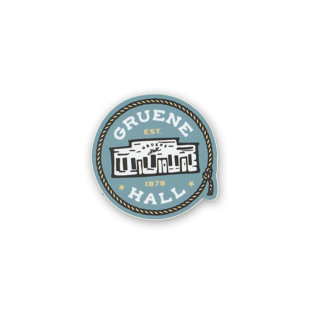Gruene Hall Round Up Rope Sticker