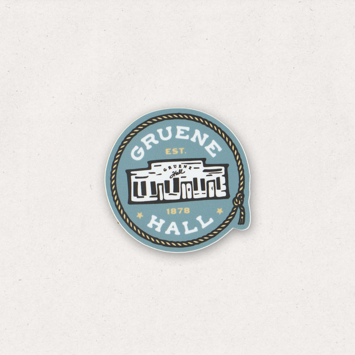 Gruene Hall Round Up Rope Sticker