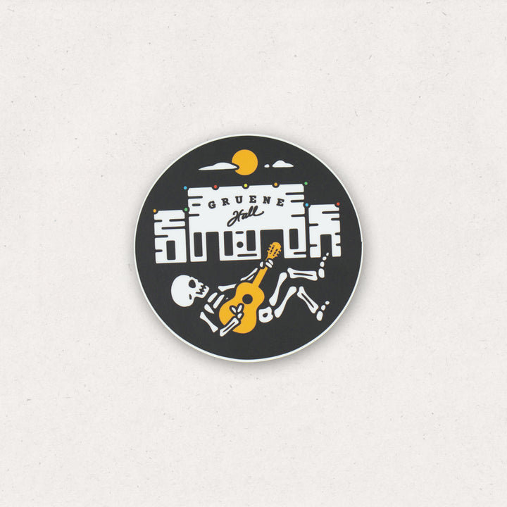 Gruene Hall Skeleton Sticker