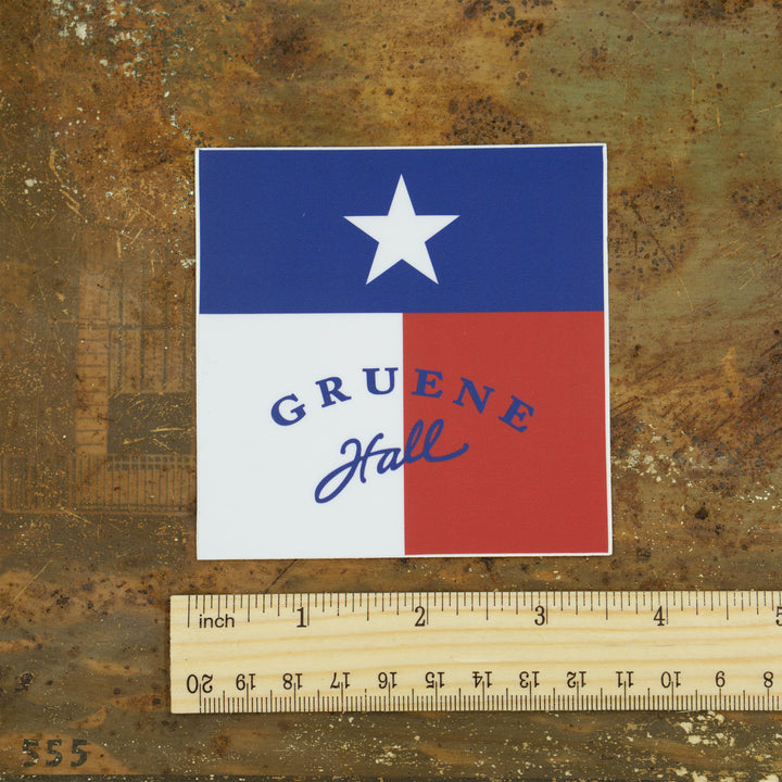 Gruene Hall Texas Flag Sticker