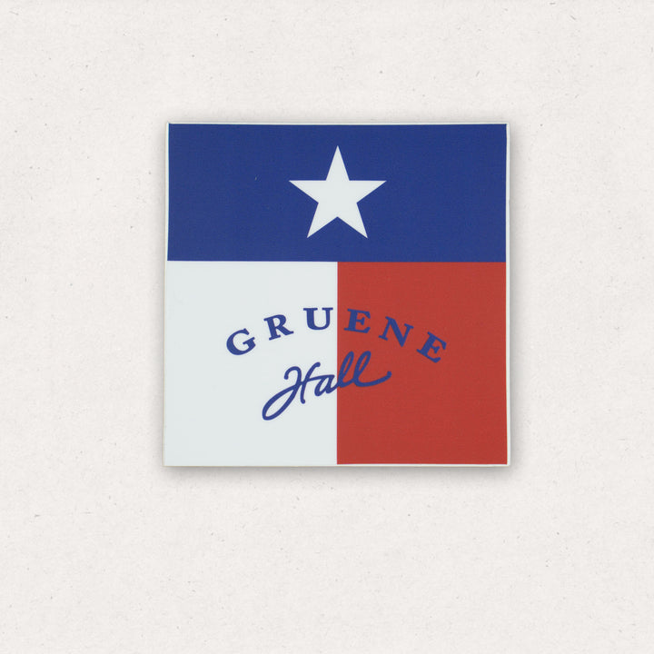 Gruene Hall Texas Flag Sticker