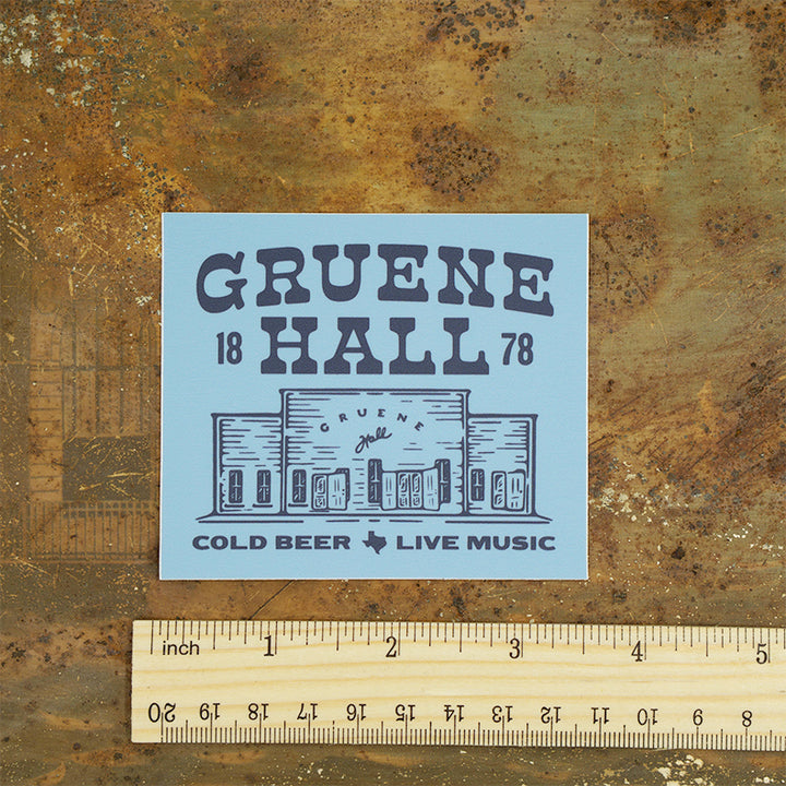 Gruene Hall Bright Rectangle Sticker