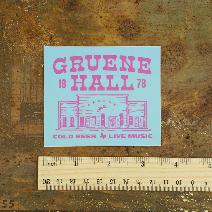 Gruene Hall Bright Rectangle Sticker
