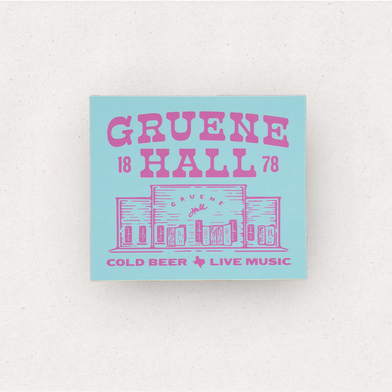 Gruene Hall Bright Rectangle Sticker