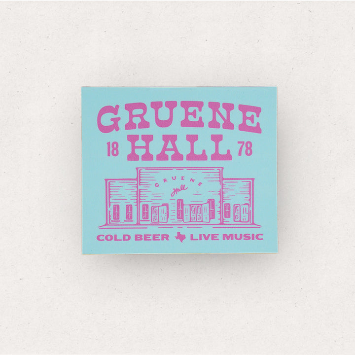 Gruene Hall Bright Rectangle Sticker