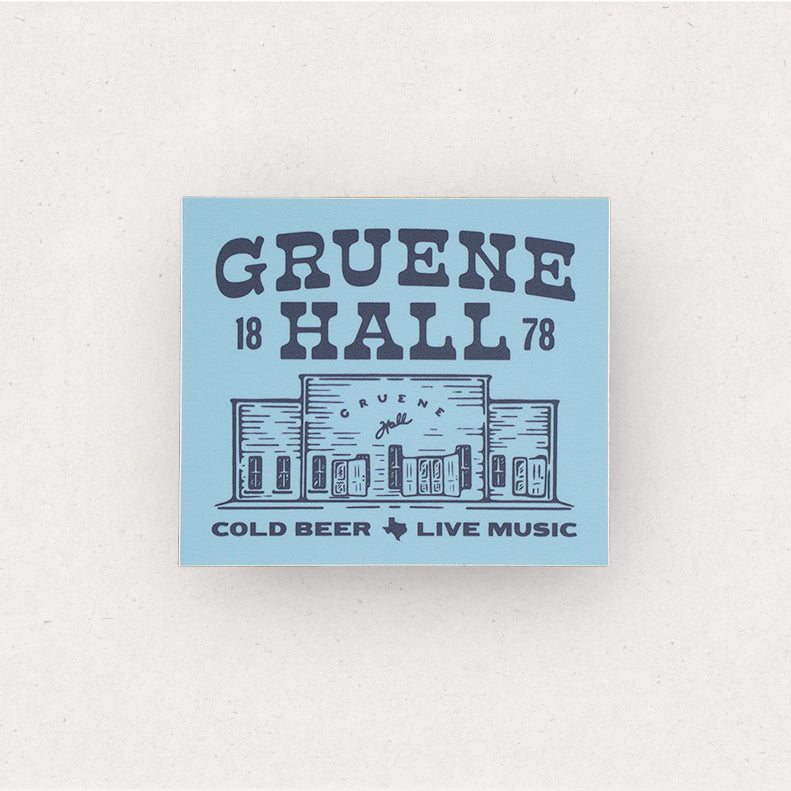 Gruene Hall Bright Rectangle Sticker