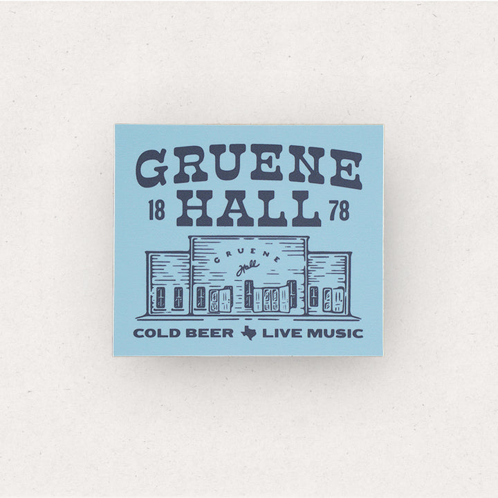 Gruene Hall Bright Rectangle Sticker