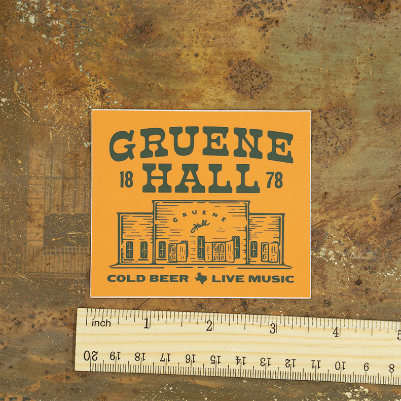 Gruene Hall Bright Rectangle Sticker