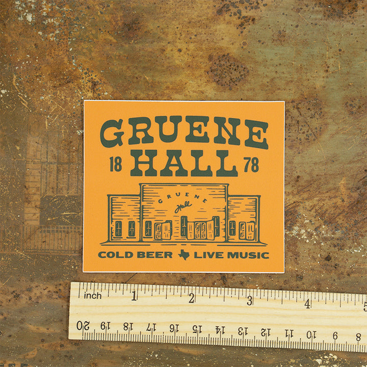 Gruene Hall Bright Rectangle Sticker
