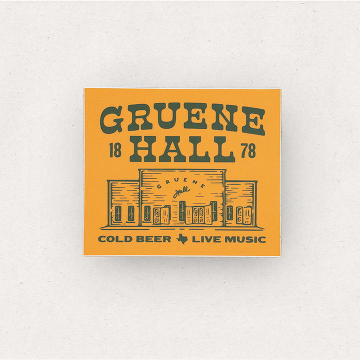 Gruene Hall Bright Rectangle Sticker