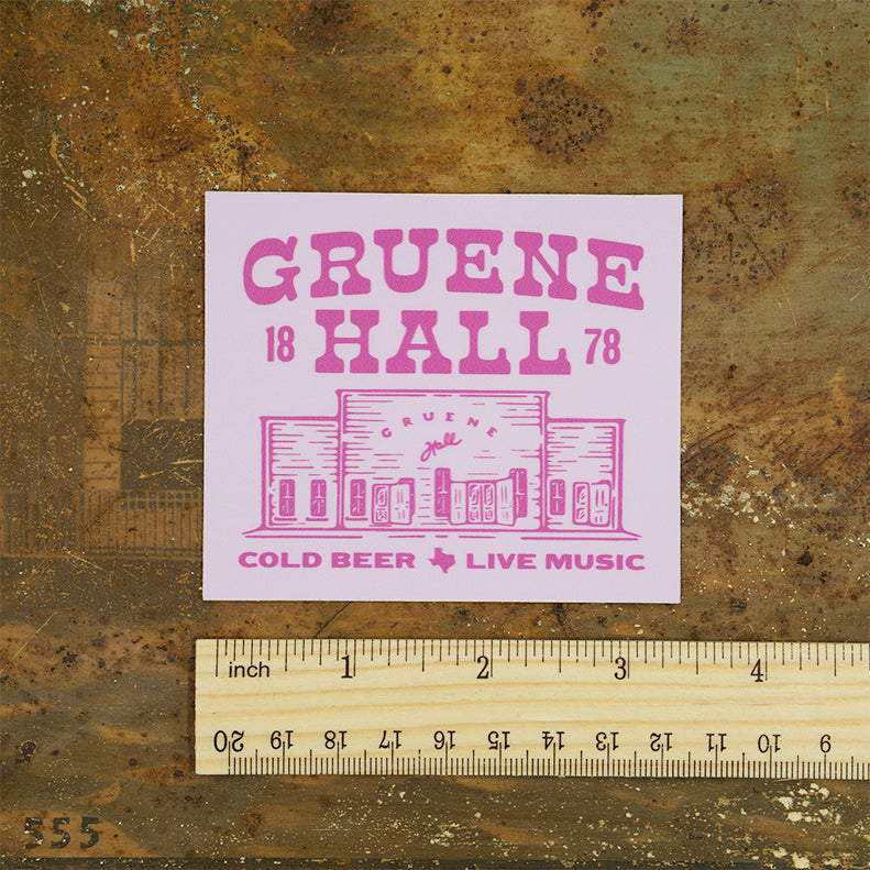 Gruene Hall Bright Rectangle Sticker