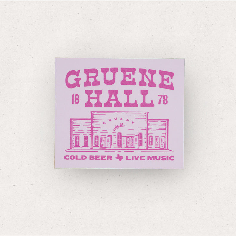Gruene Hall Bright Rectangle Sticker