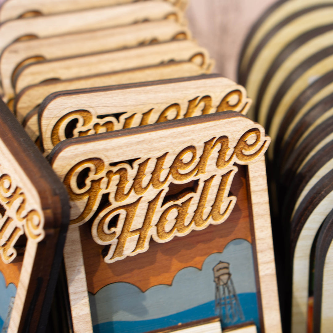 Gruene Hall 3D Wooden Magnet