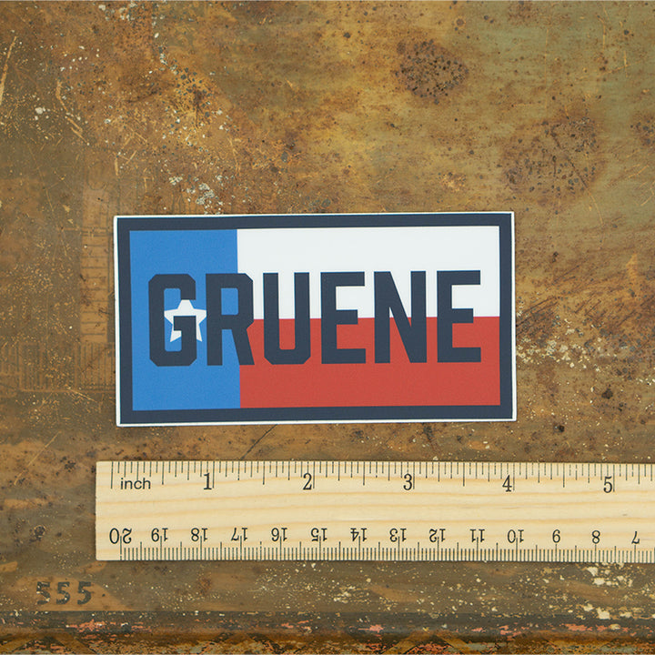 Gruene Texas Flag Sticker