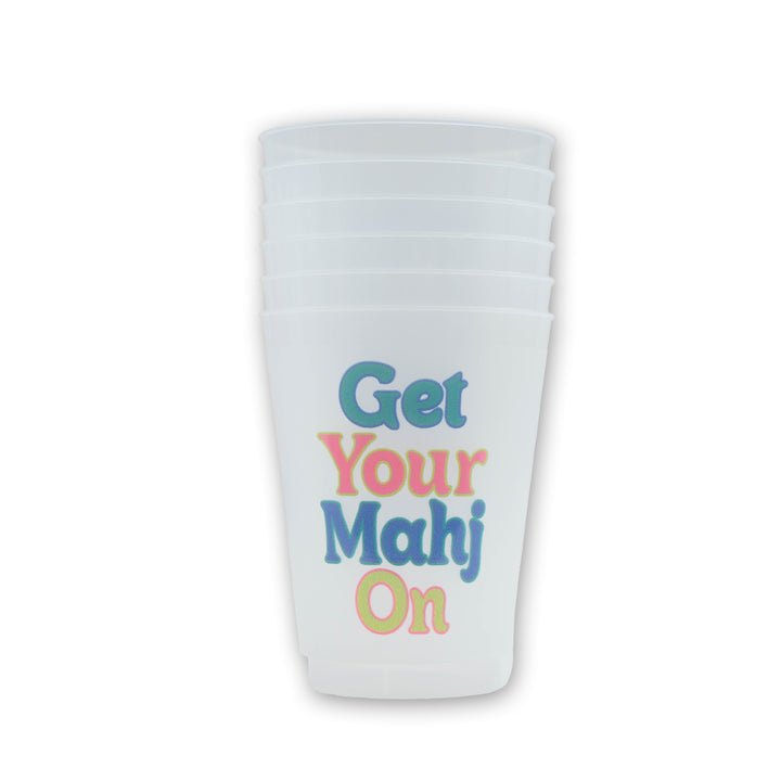 Get Your Mahj On Frosted Cups 6pk
