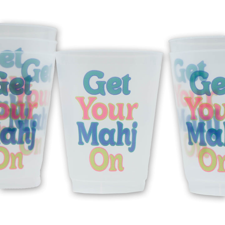 Get Your Mahj On Frosted Cups 6pk