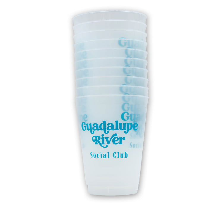 Guadalupe River Social Club Frosted Cups 10pk