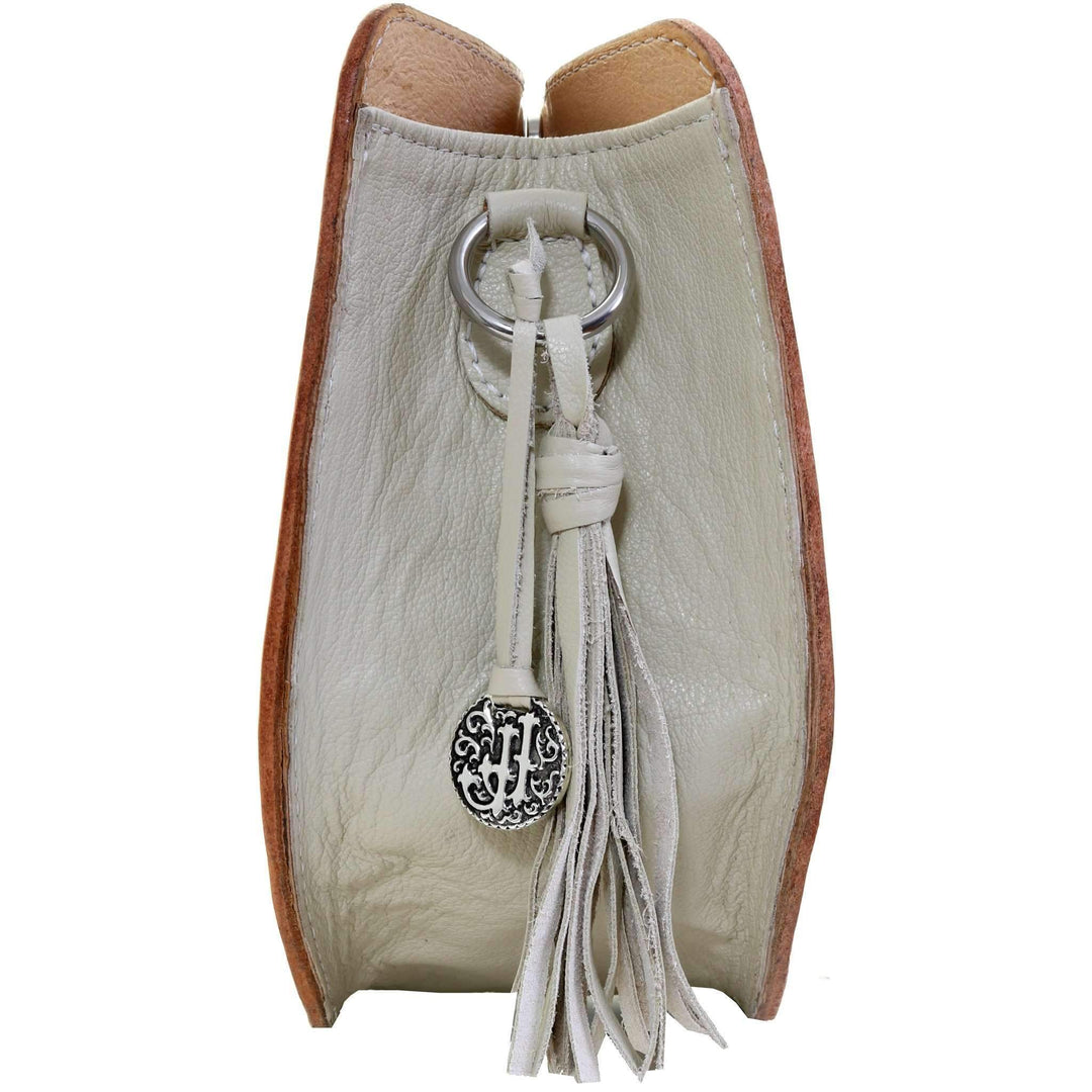 Half Circle Daisy Tooled Leather Purse #HCC01