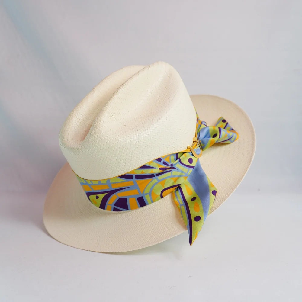 Green Paisley Silk Twilly #HRD-7256