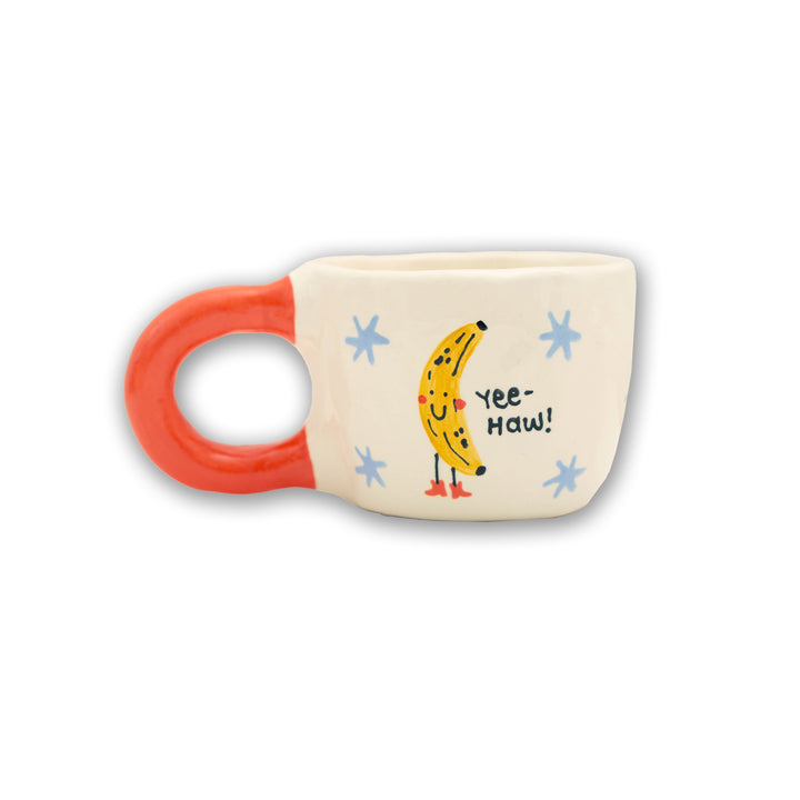 Yee-Haw Banana Fruits In Boots Mug