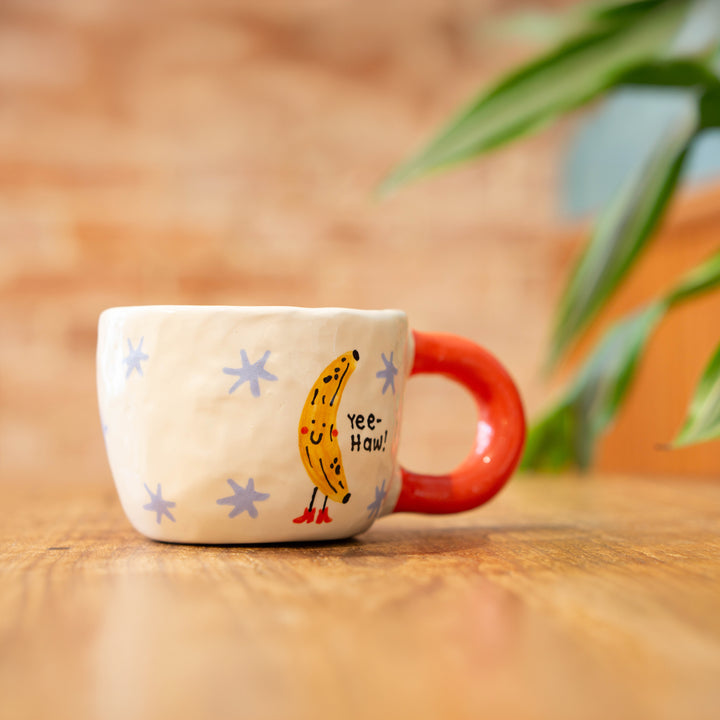 Yee-Haw Banana Fruits In Boots Mug