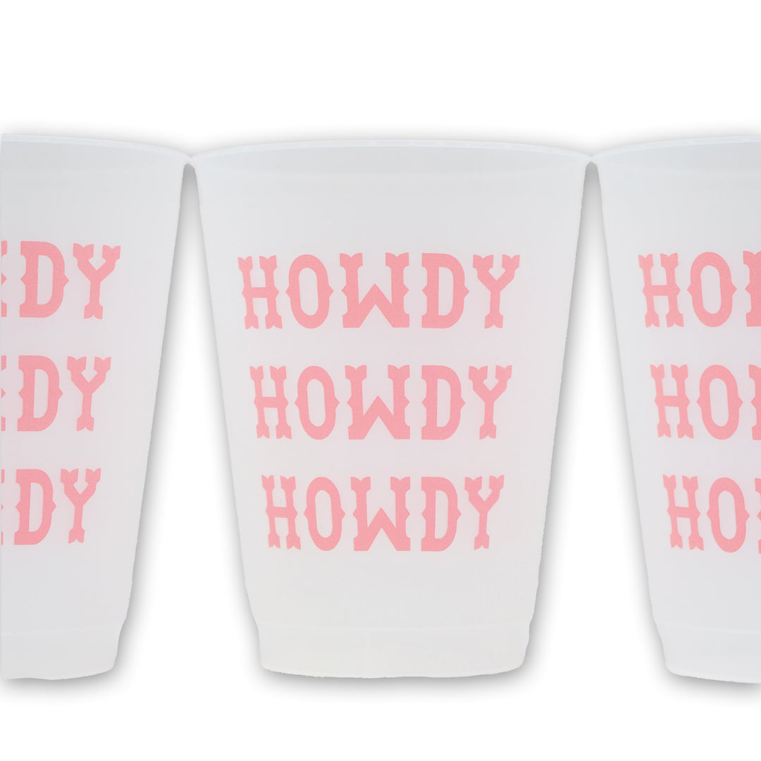 Howdy Frosted Cups 6pk