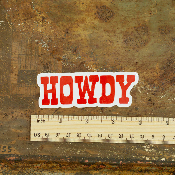 Howdy Sticker