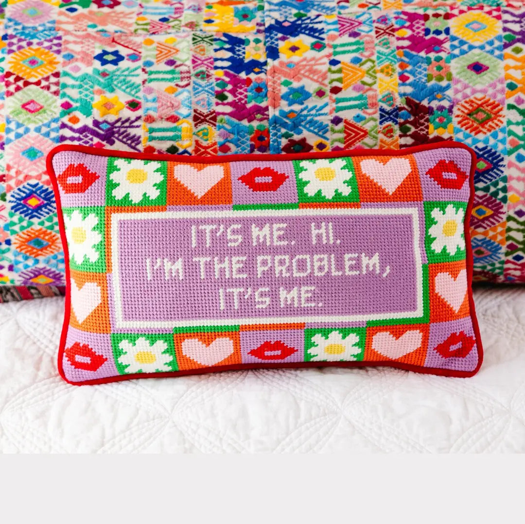 It's Me Needlepoint Pillow
