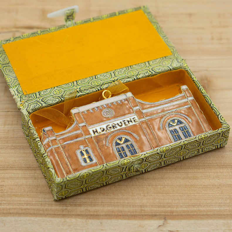 Merc Building Cloisonné Ornament #19160-O