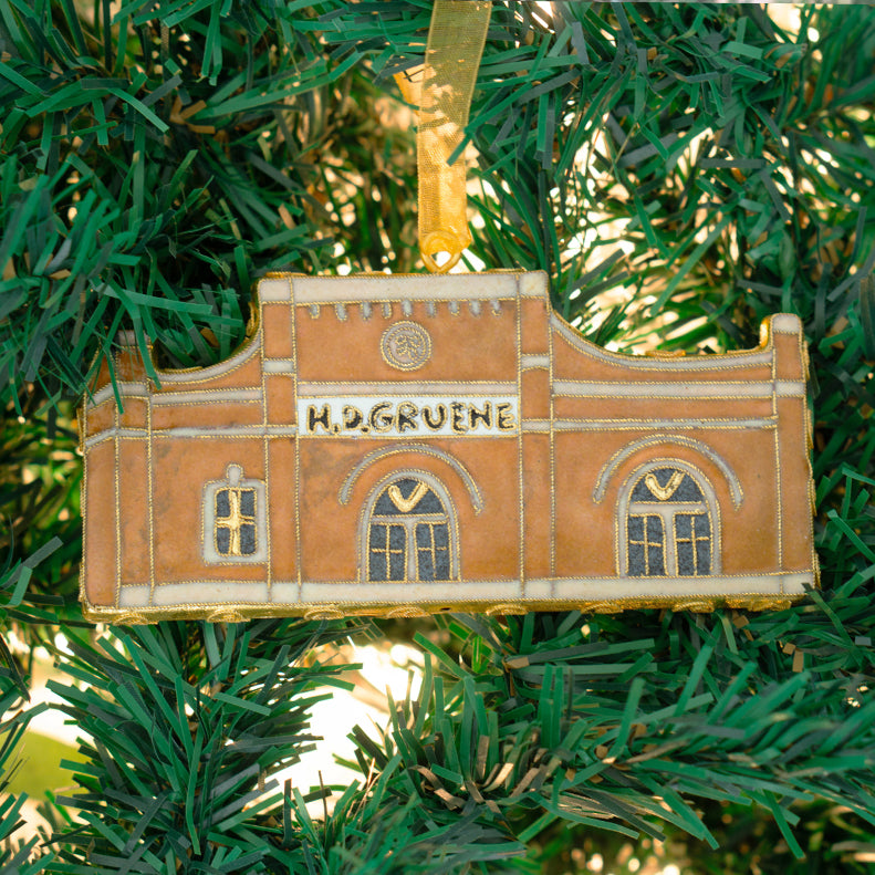 Merc Building Cloisonné Ornament #19160-O
