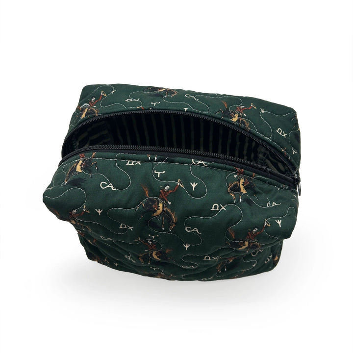 Lazy J Quilted Makeup Bag #QMB103EM-L