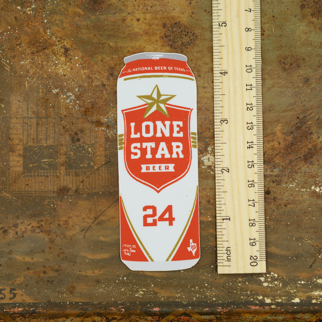 Lone Star Can Sticker