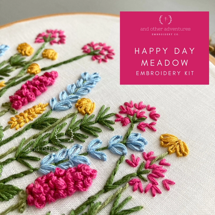 Happy Day Meadow Hand Embroidery Kit #4087WS