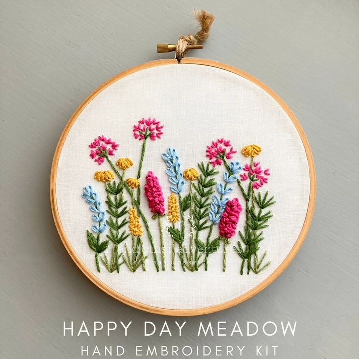 Happy Day Meadow Hand Embroidery Kit #4087WS