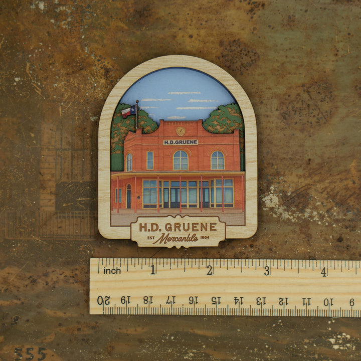 Merc 3D Wooden Magnet