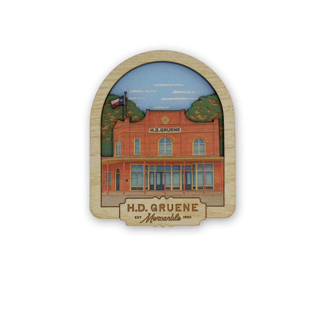 Merc 3D Wooden Magnet