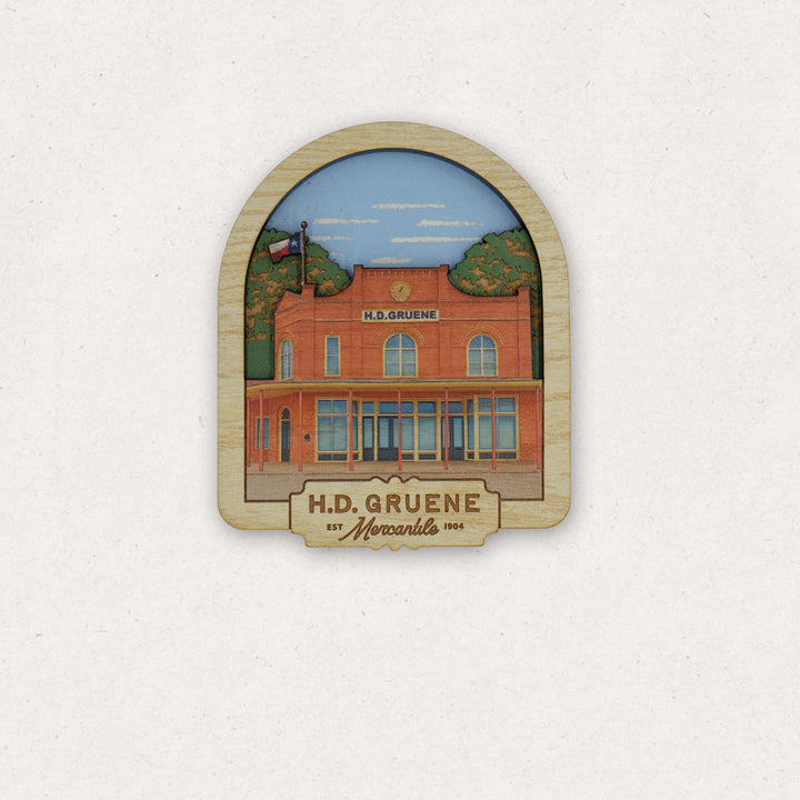 Merc 3D Wooden Magnet