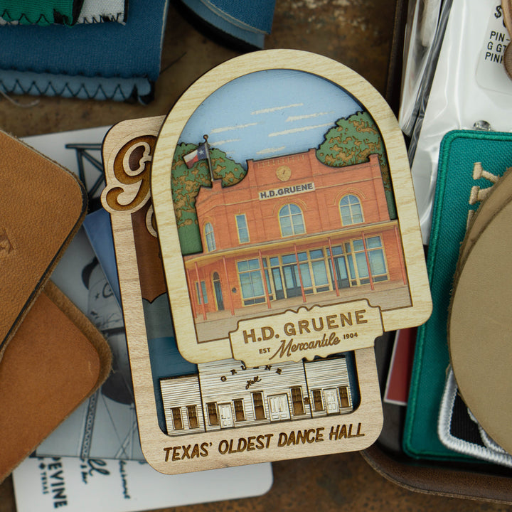 Merc 3D Wooden Magnet