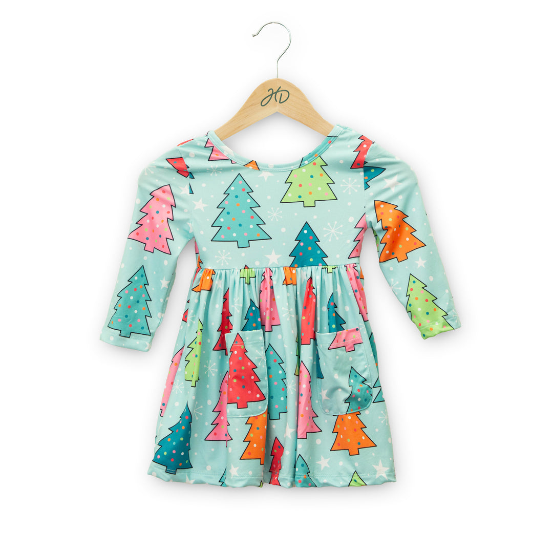 Oh Christmas Tree Ruffle Dress