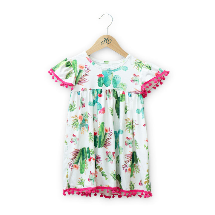 Kids Cactus Pom Pom Dress