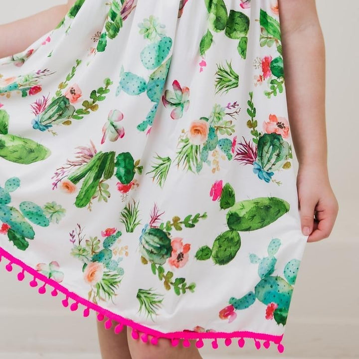 Kids Cactus Pom Pom Dress