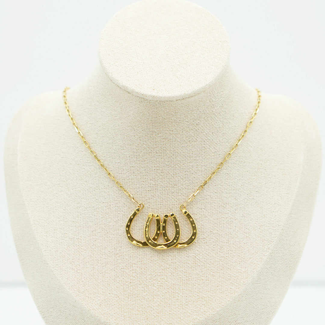 Triple Horseshoe Necklace #N3076